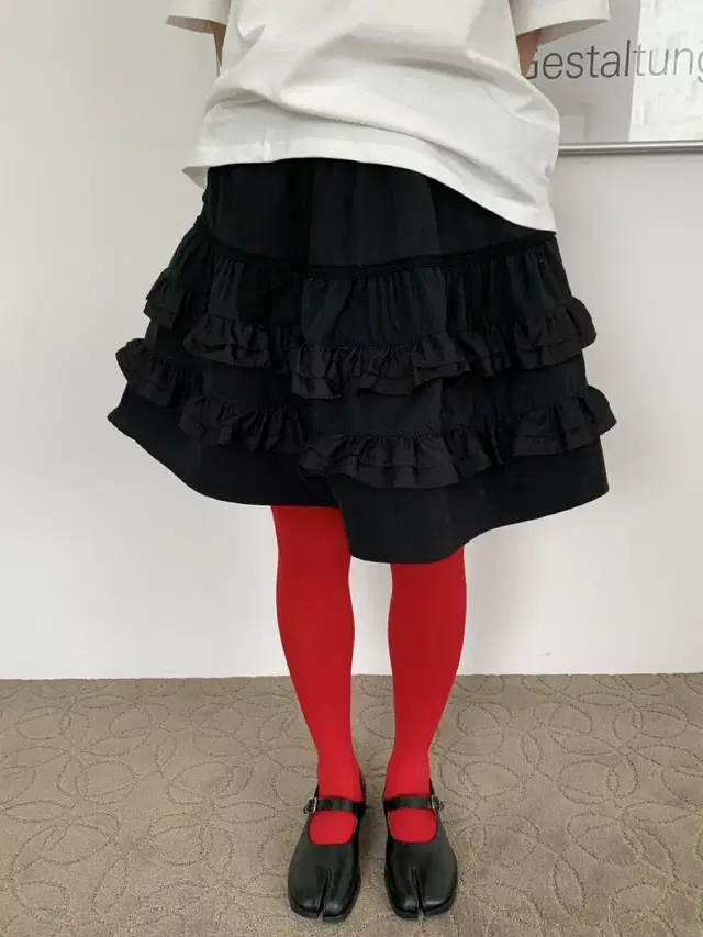 샵오레 러플 스커트 JEUNE FILLE RUFFLE SKIRT