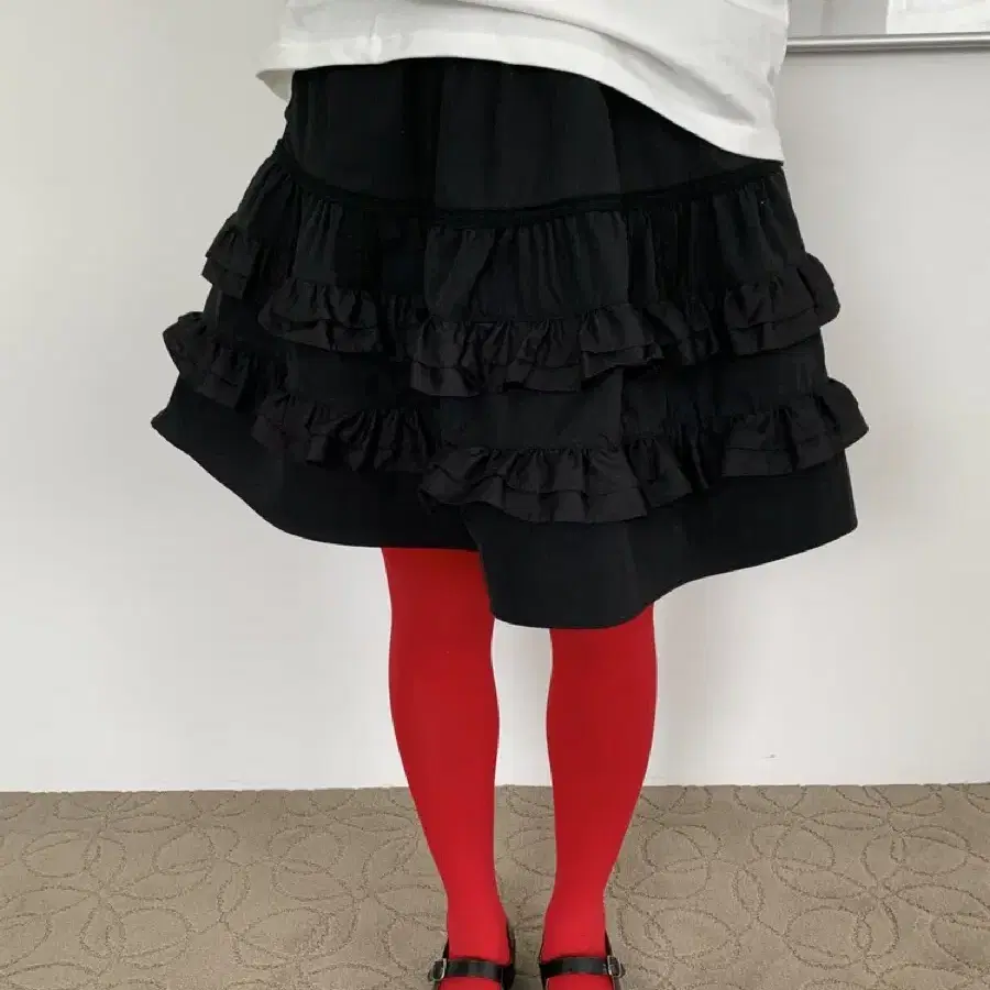 샵오레 러플 스커트 JEUNE FILLE RUFFLE SKIRT