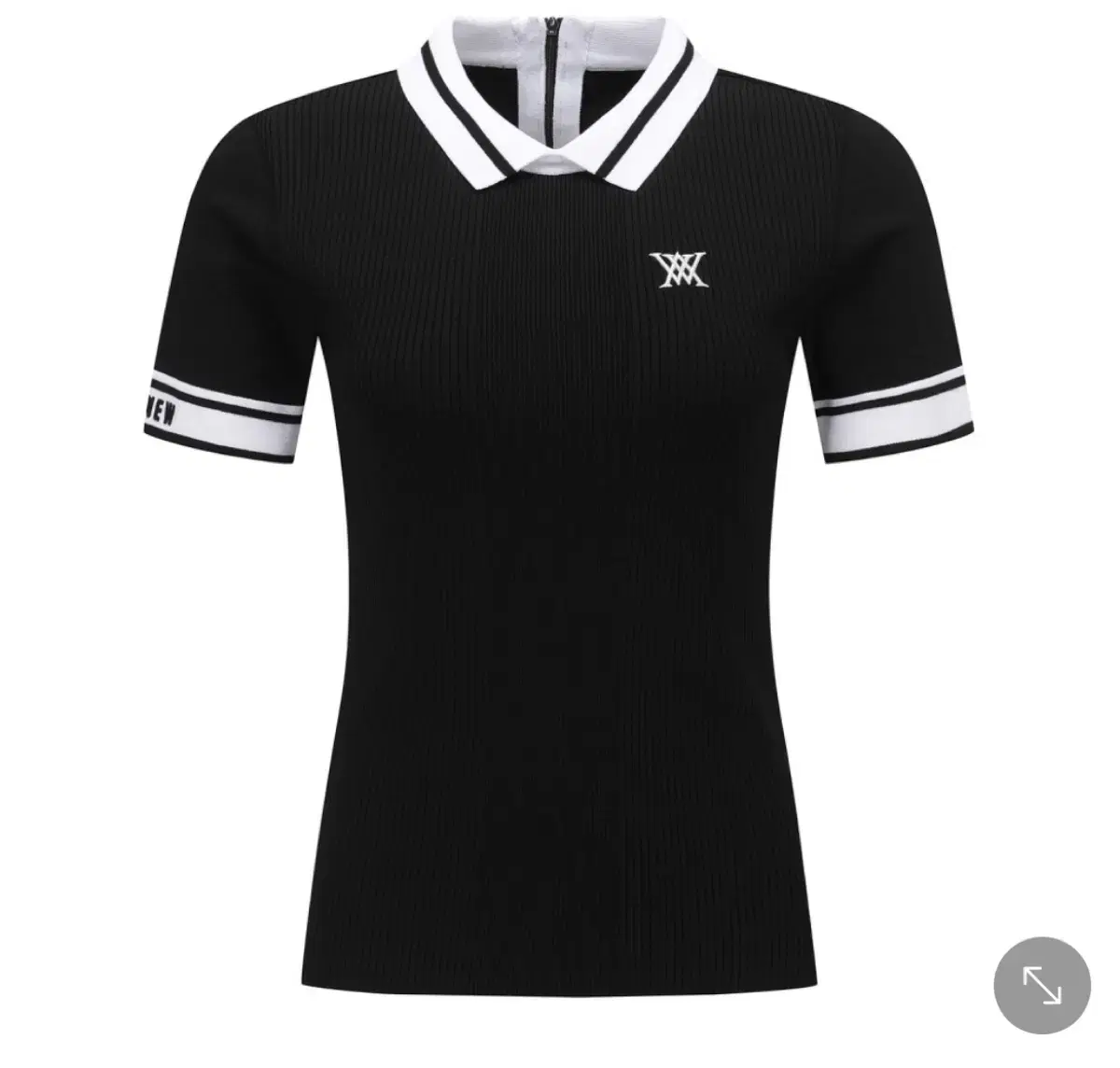 (new) 어뉴 골프 Women's Short Sleeve Top_Black,XS