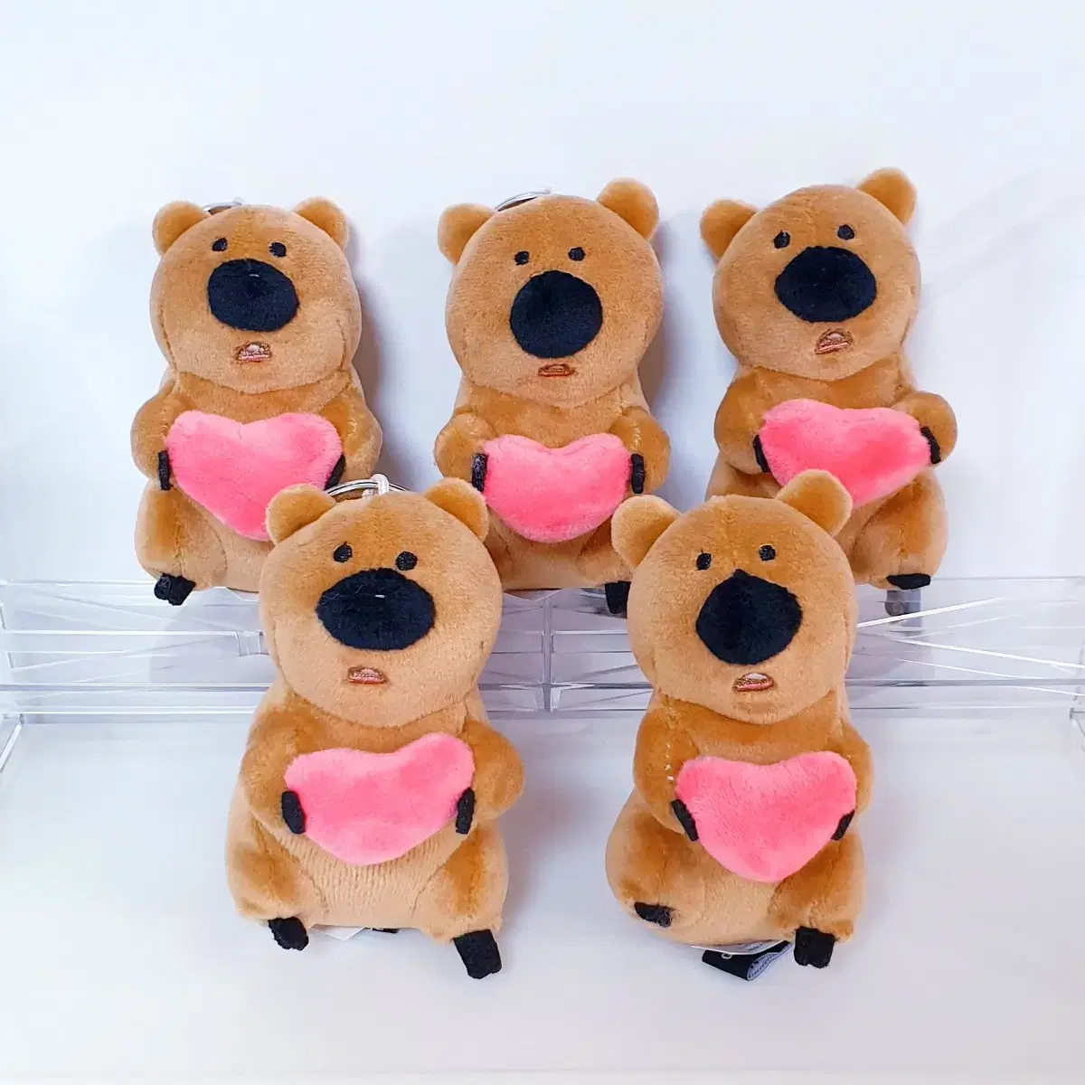 heart love quokkas doll bag hook keyring cute doll bag hanger animals