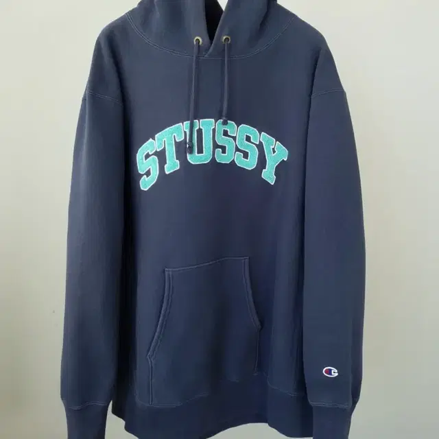 [XL] STUSSY x CHAMPION hoodie 스투시 챔피언 후드