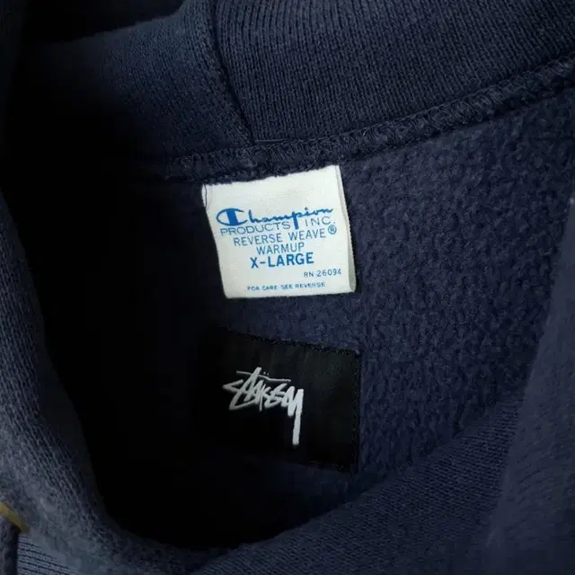 [XL] STUSSY x CHAMPION hoodie 스투시 챔피언 후드