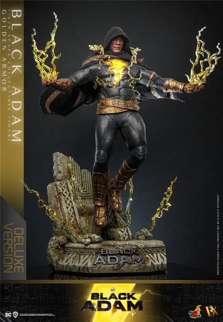 Hot Toys DX31 Blackadam Golden Armor Deluxe Unsealed