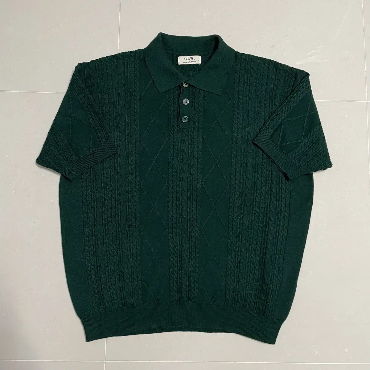 Genuine GoodlifeWorks Cable Short Sleeve Knit Karati