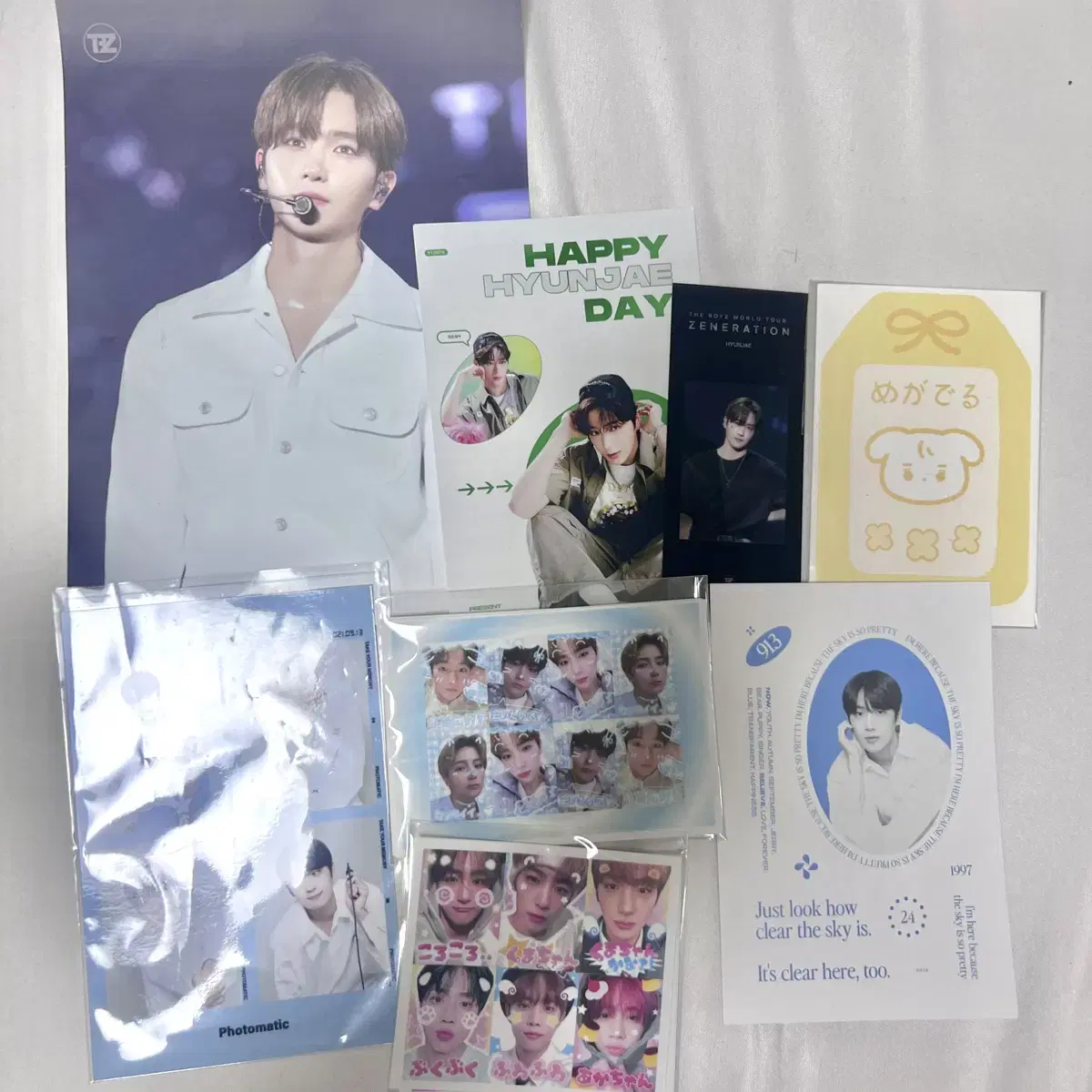 bulk, rush) hyunjae Goods (doll, 4 cut photo, purikura, postcard, shinka)