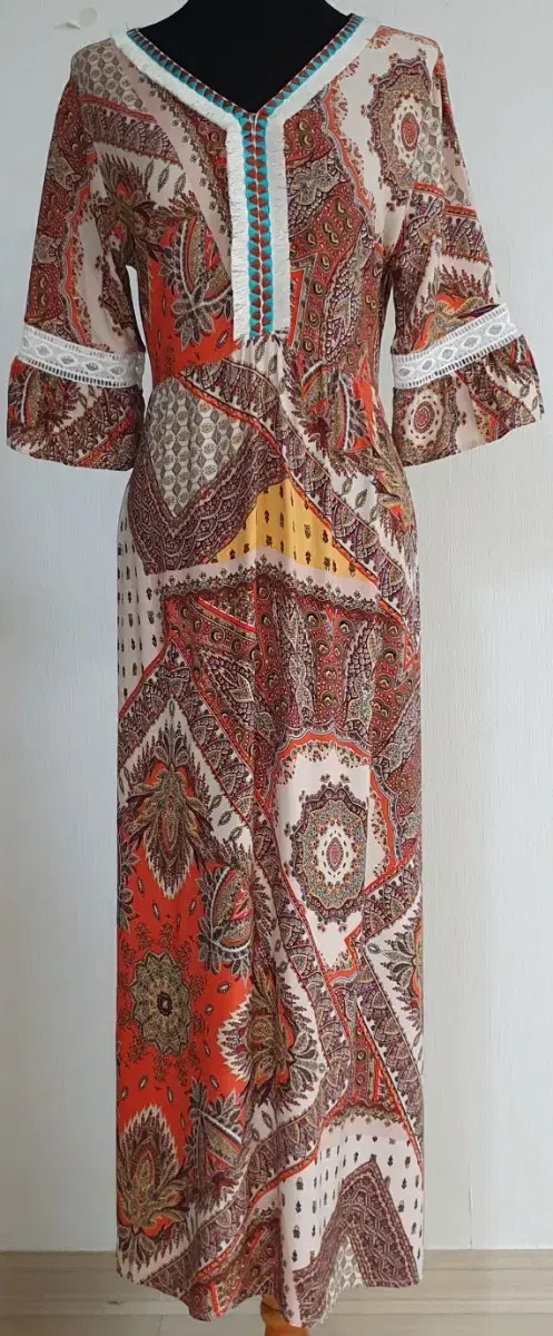 paisley bohemian long onepiece