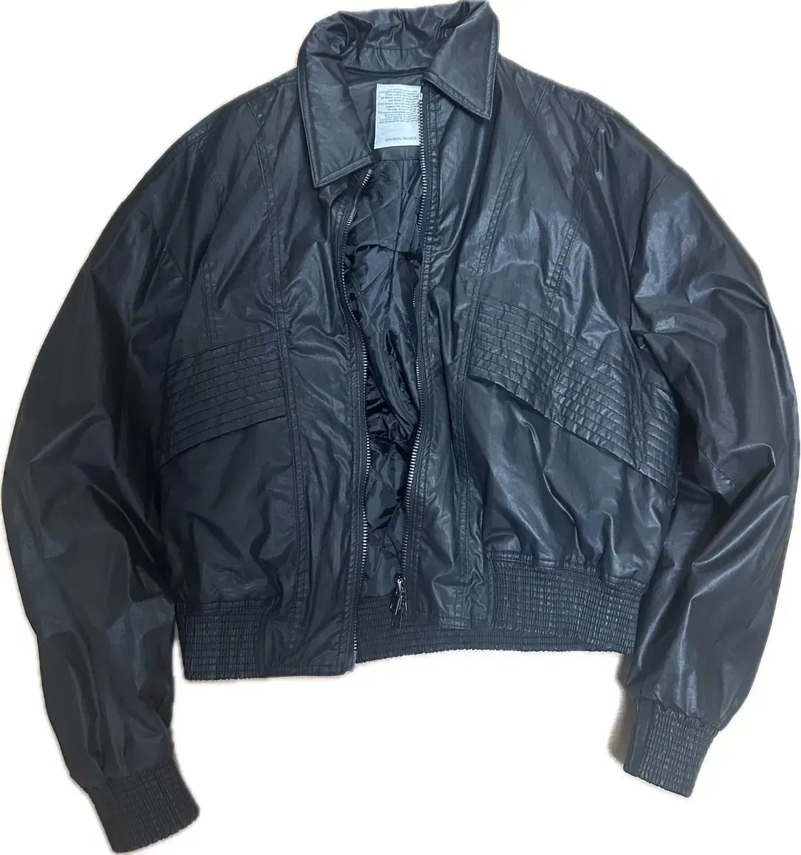 [L] Maison Margiela Black Bomber Jacket