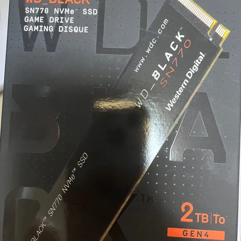 WD Black Sn770 2tb 팝니다(미개봉)