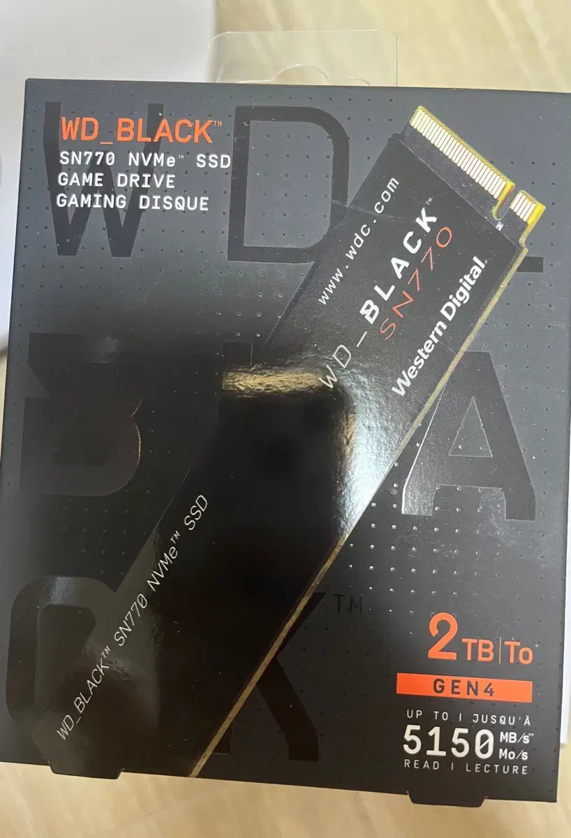 WD Black Sn770 2tb 팝니다(미개봉)