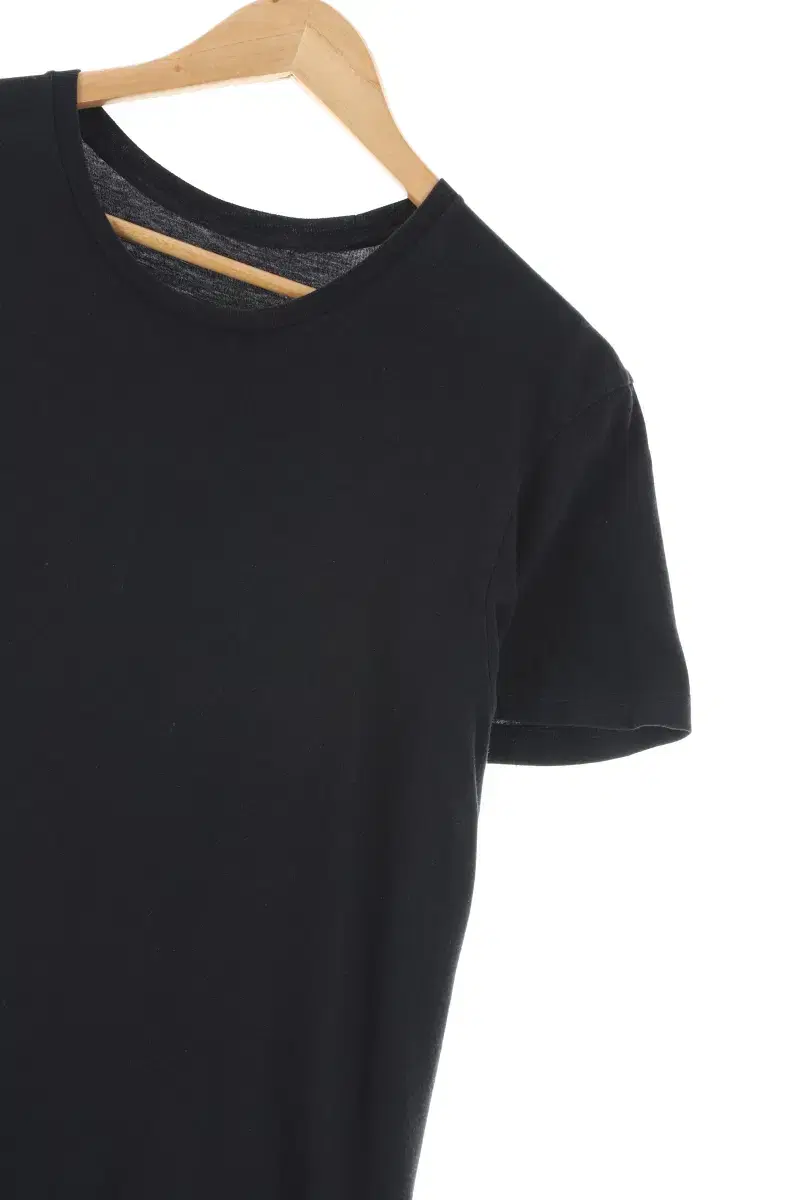 (M) Polo Ralph Lauren Short-sleeved T-shirt Black cotton plain basic fit - E15D