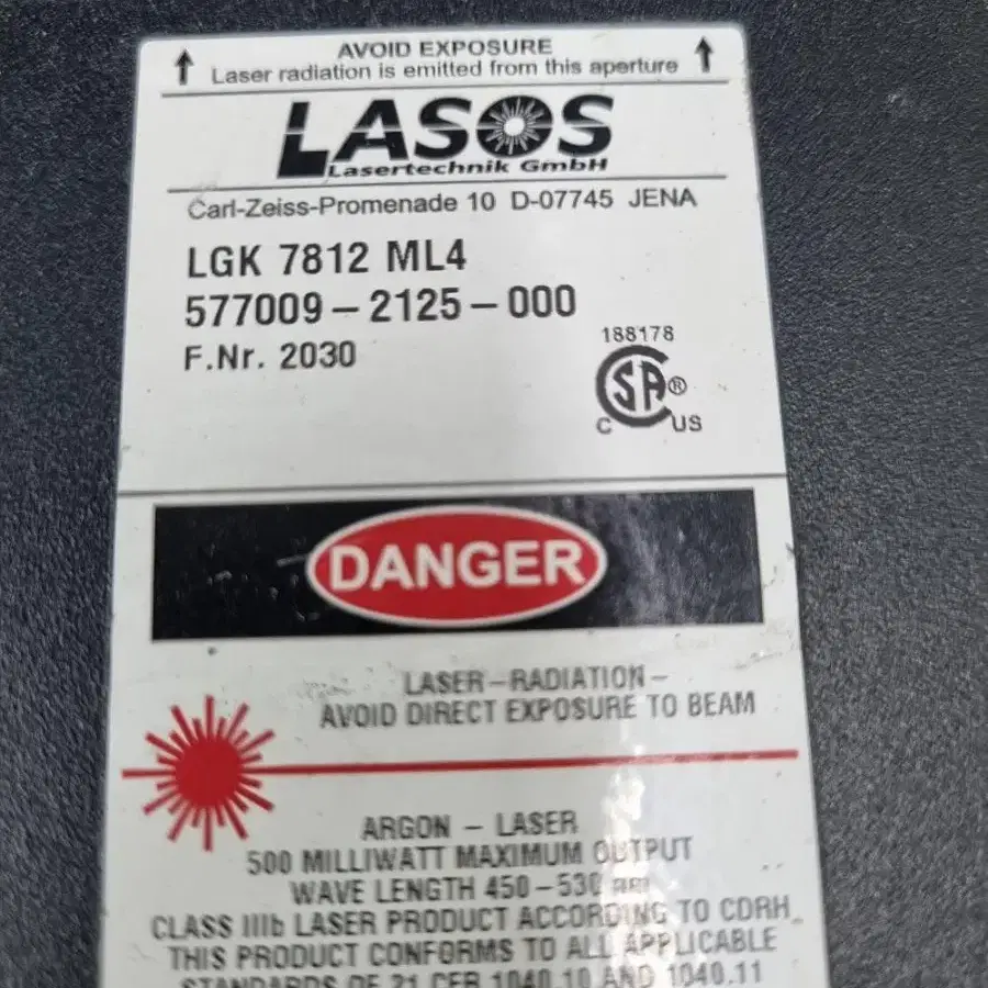 LASOS LGK 7812 ML4  Laser Head 레이저 헤드.