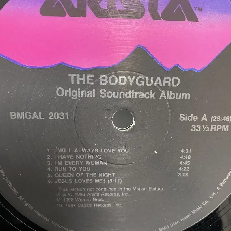 BODYGUARD  LP / AA3088