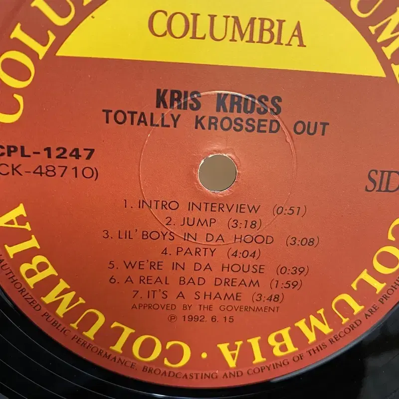 KRIS KROSS  LP / AA3090