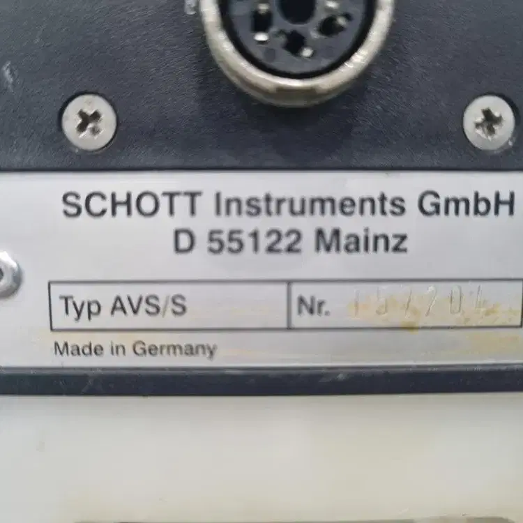 SCHOTT AVS 470 모세관 점도계용 점도 측정 장치.