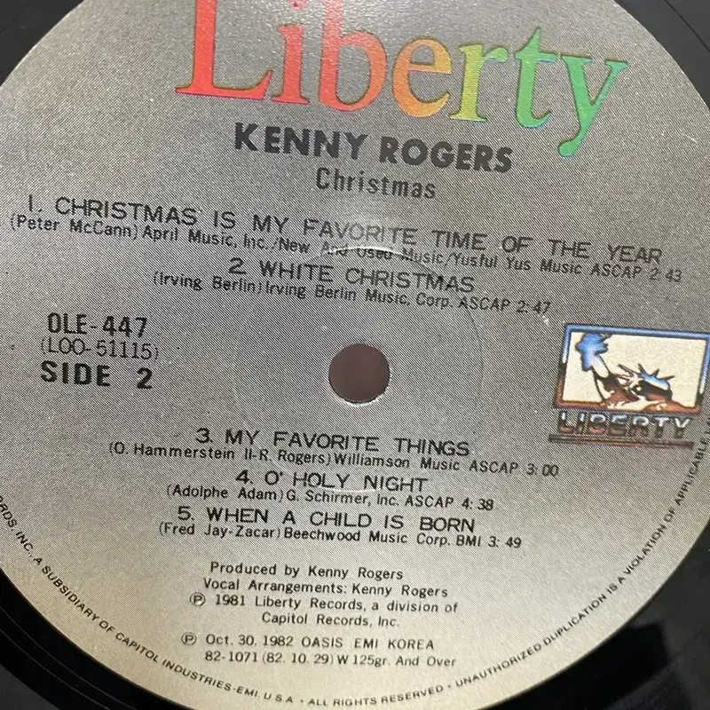 KENNY ROGERS CHRISTMAS LP / AA3096