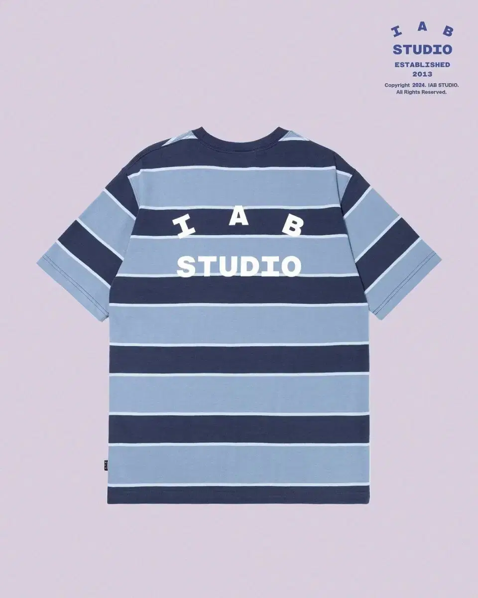 [M]iApp Studio Striped T-Shirt bloo White