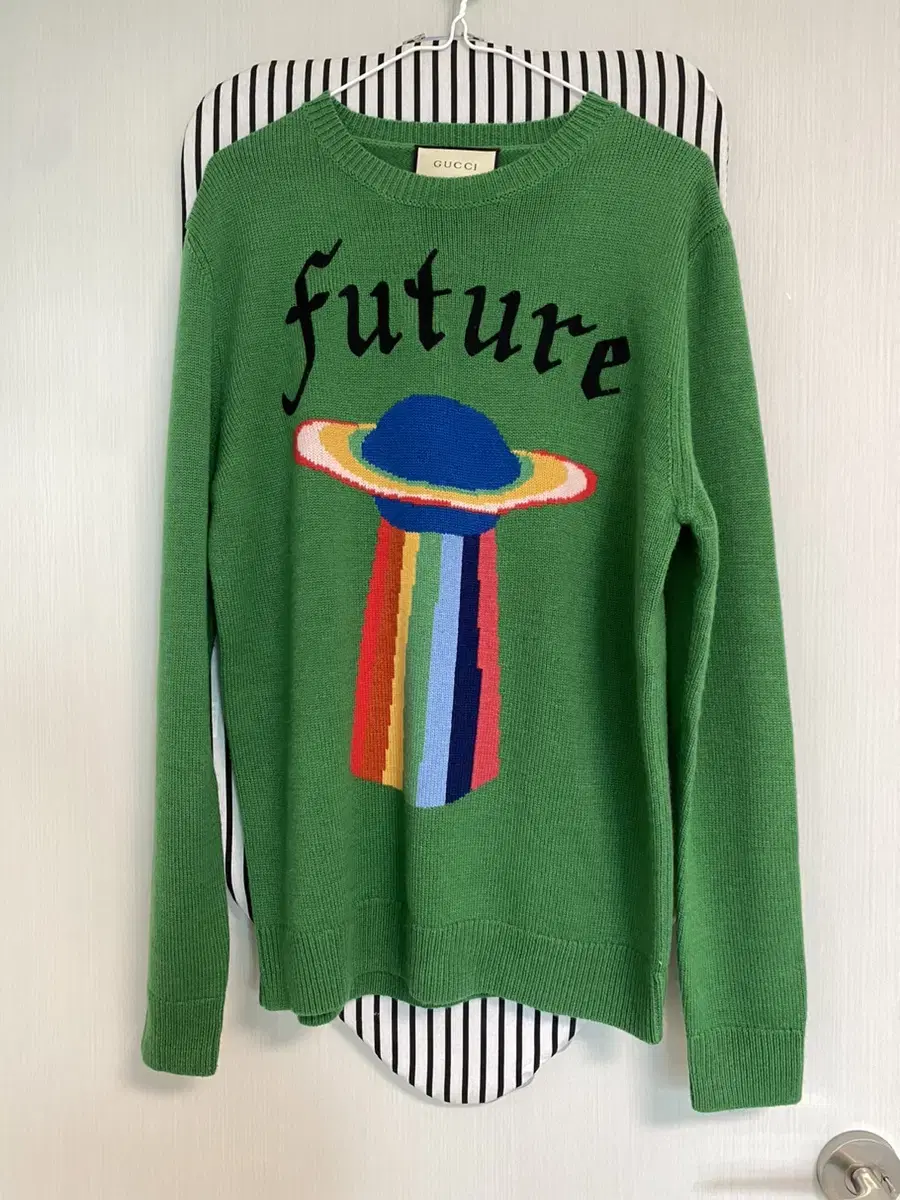 Gucci Future Spaceship wool knit sweater