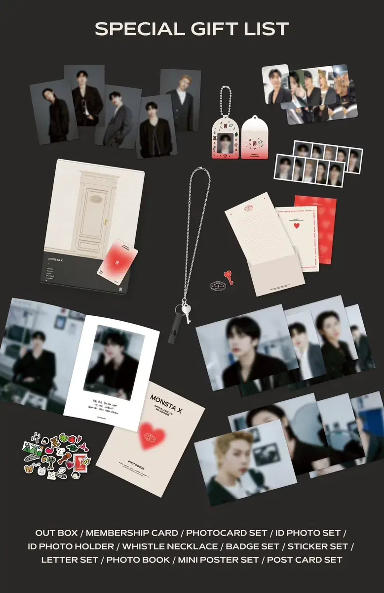 Monsta X official kit Full night wts 8th