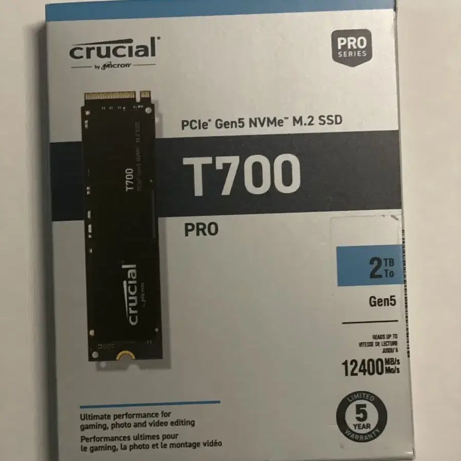 마이크론 크루셜 Crucial T700 PRO SSD 2TB nvme