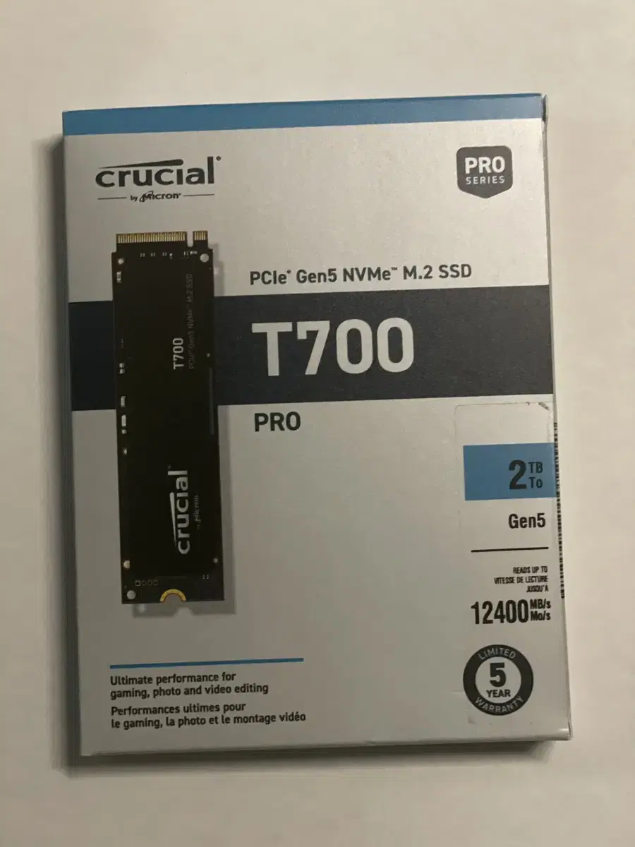 마이크론 크루셜 Crucial T700 PRO SSD 2TB nvme