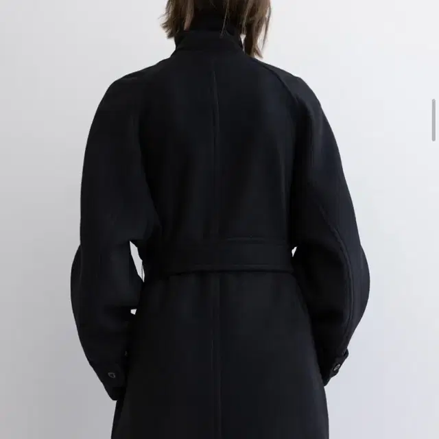 모이아 코트 MOIA balmacaan coat (black)