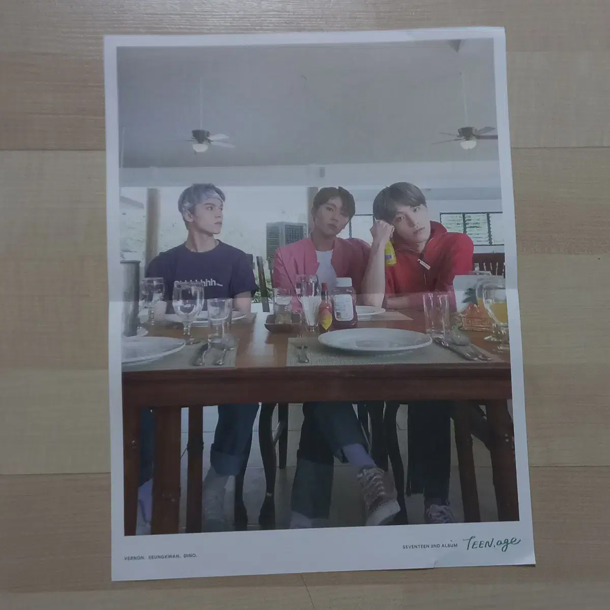 Seventeen clap poster vernon seungkwan dino