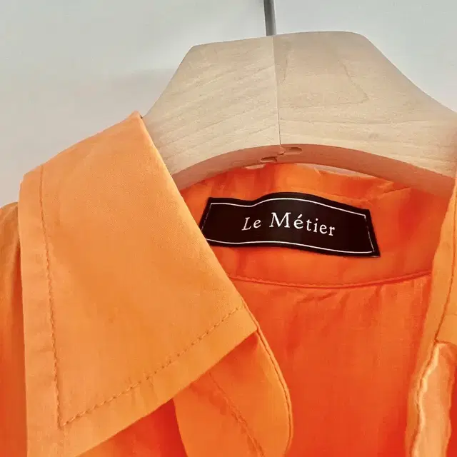 Le Metier 르메티에 트임 오렌지 썸머 셔츠