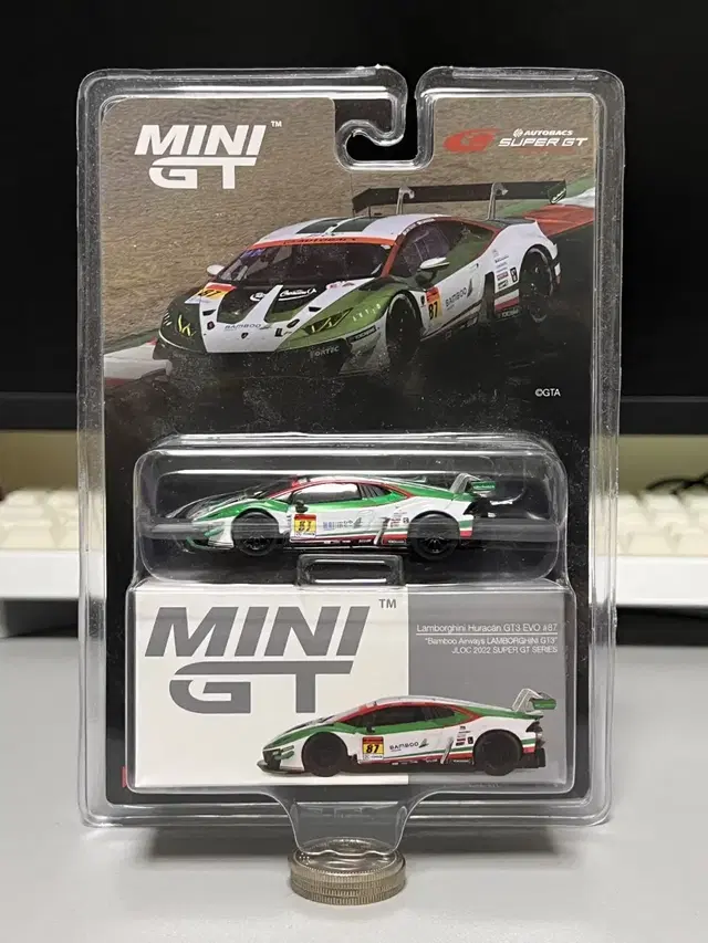 1/64 미니지티 람보르기니 우라칸 GT3 JLOC 2022 슈퍼GT