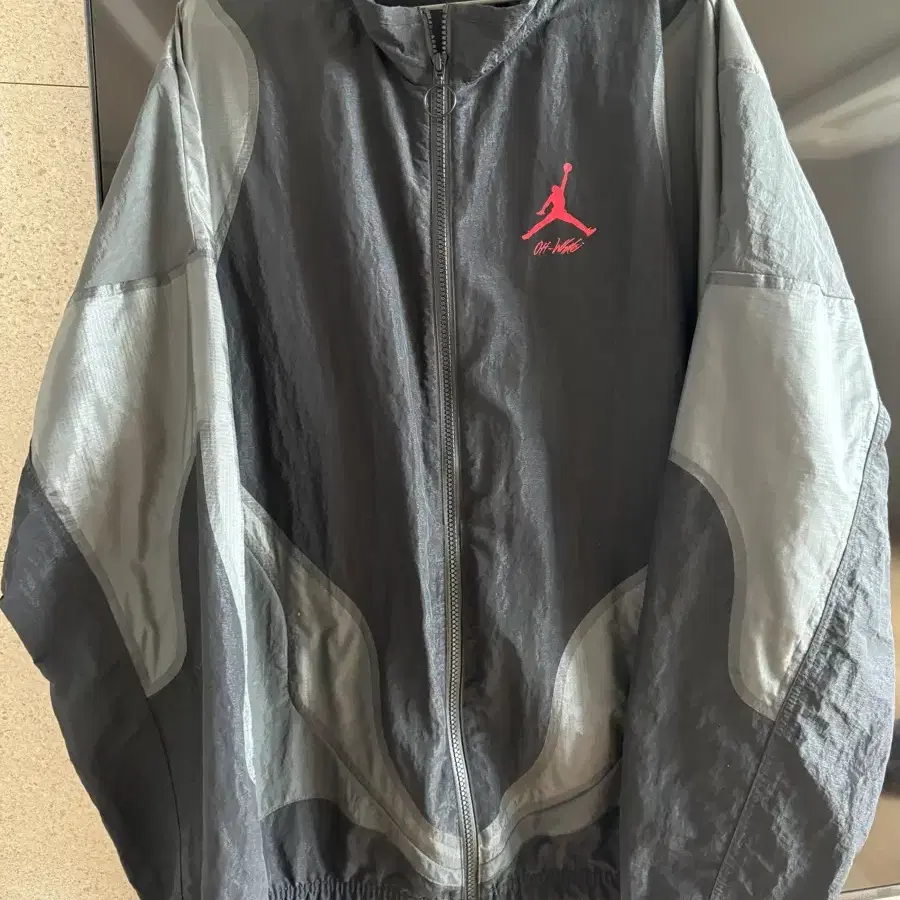 Jordan x Offwhite woven jacket Black