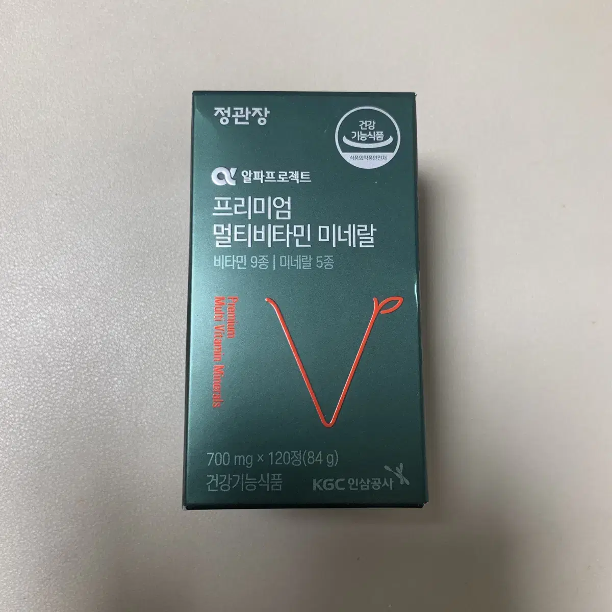 정관장 알파프로젝트 프리미엄 멀티비타민 미네랄 700mg 120정