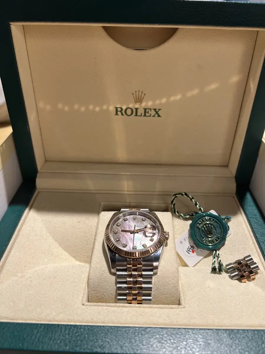 Rolex DEEZERST Rose Gold Black Dial 10p