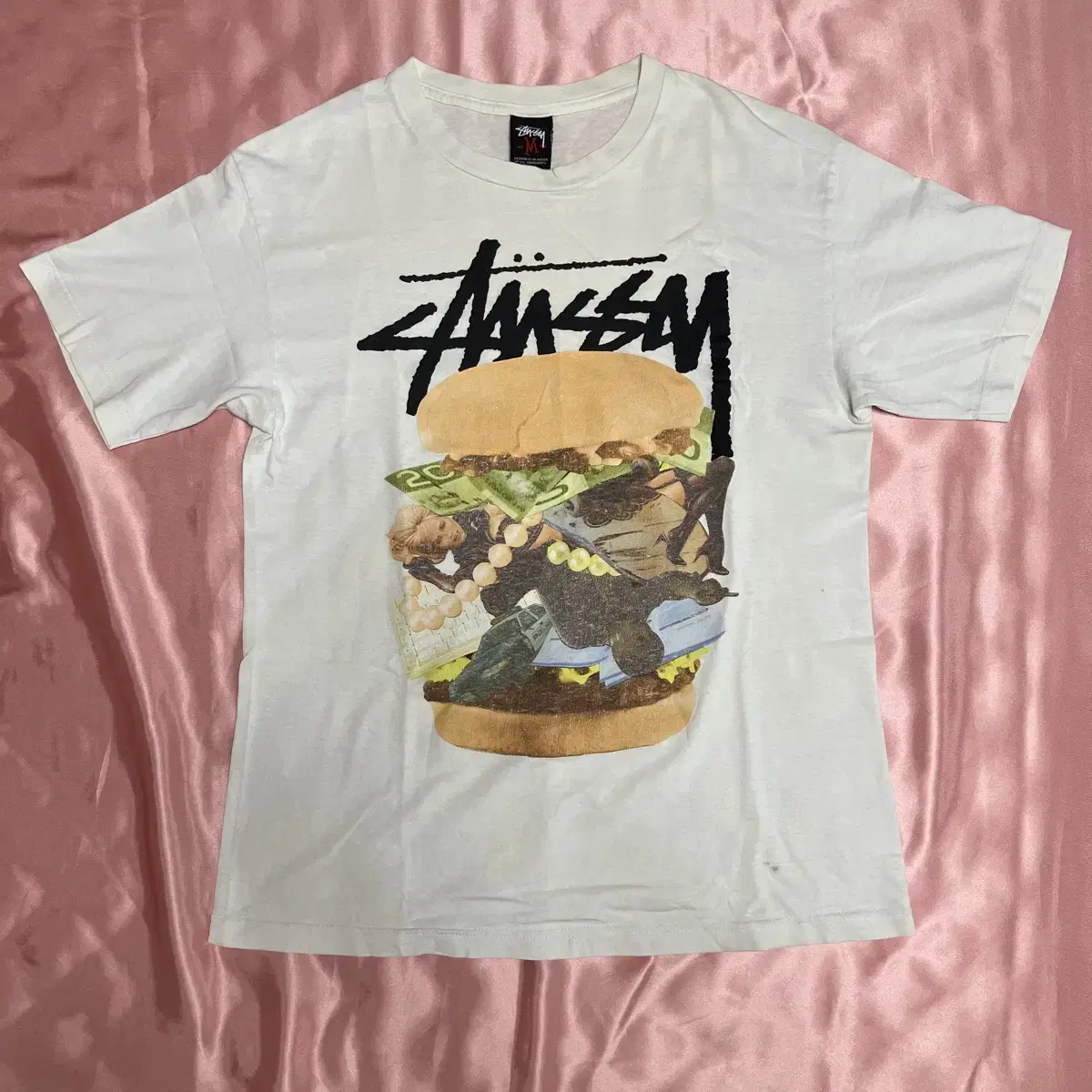 Supply)Stussy Hamburger Graphic Short Sleeve Tee