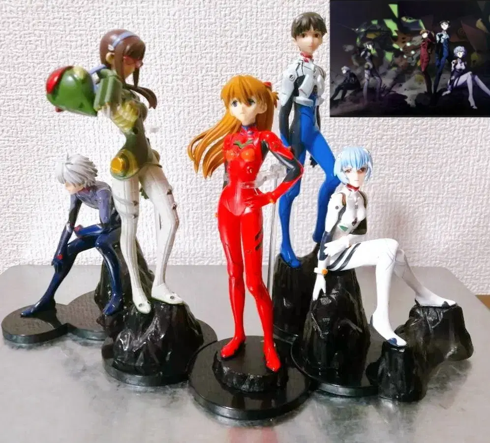 Evangelion Portrait Pilot 5-Piece Set Figure lay Asuka Shinji Kaoru