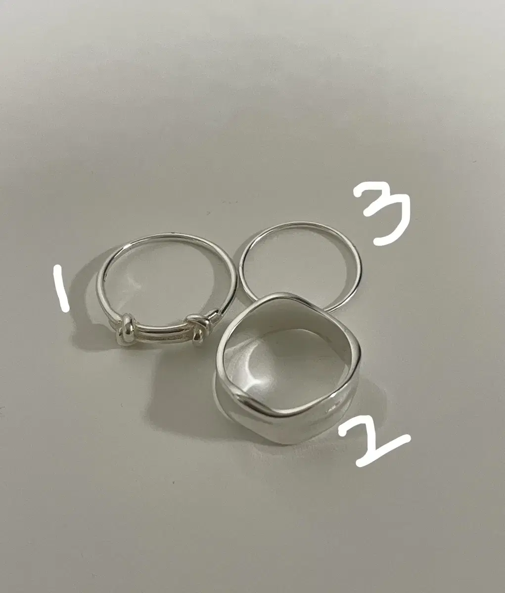 silver925 반지 set