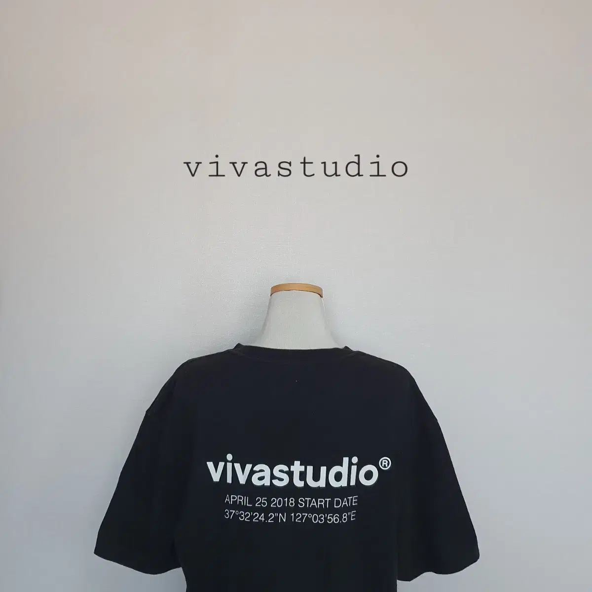 No.24080909 VivaStudioShort Sleeve VivaStudioBigLogoShort Sleeve Black L