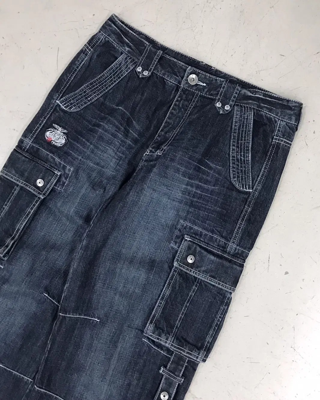 FRJ Jeans 2000's Y2K 워시드 포켓 카고 팬츠