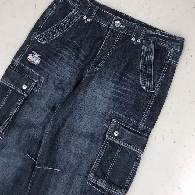 FRJ Jeans 2000's Y2K 워시드 포켓 카고 팬츠