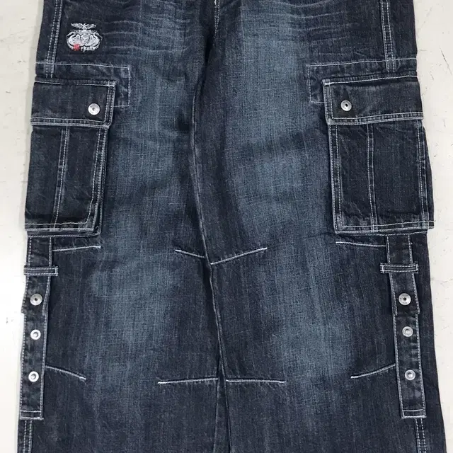 FRJ Jeans 2000's Y2K 워시드 포켓 카고 팬츠