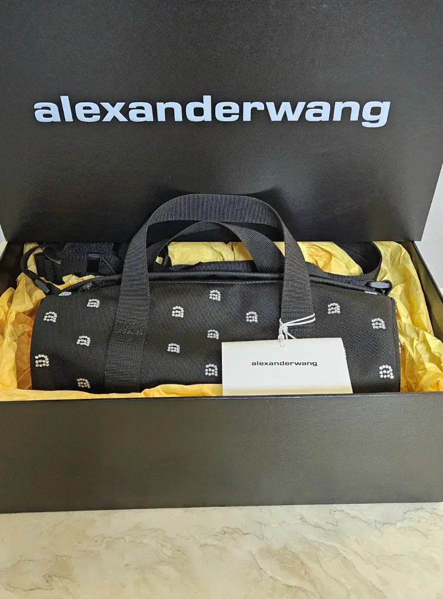 알렉산더왕 Alexander Wang 큐빅장식 미니 더플백