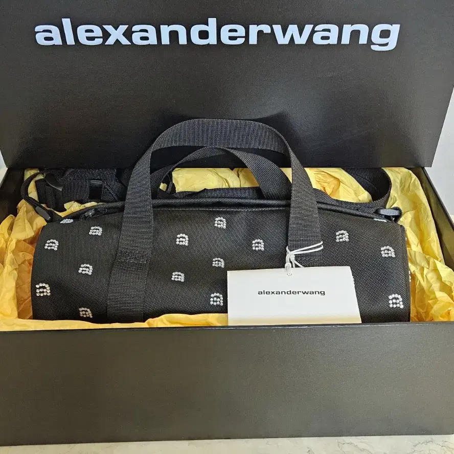 (파격할인) 알렉산더왕 Alexander Wang 큐빅장식 미니 더플백