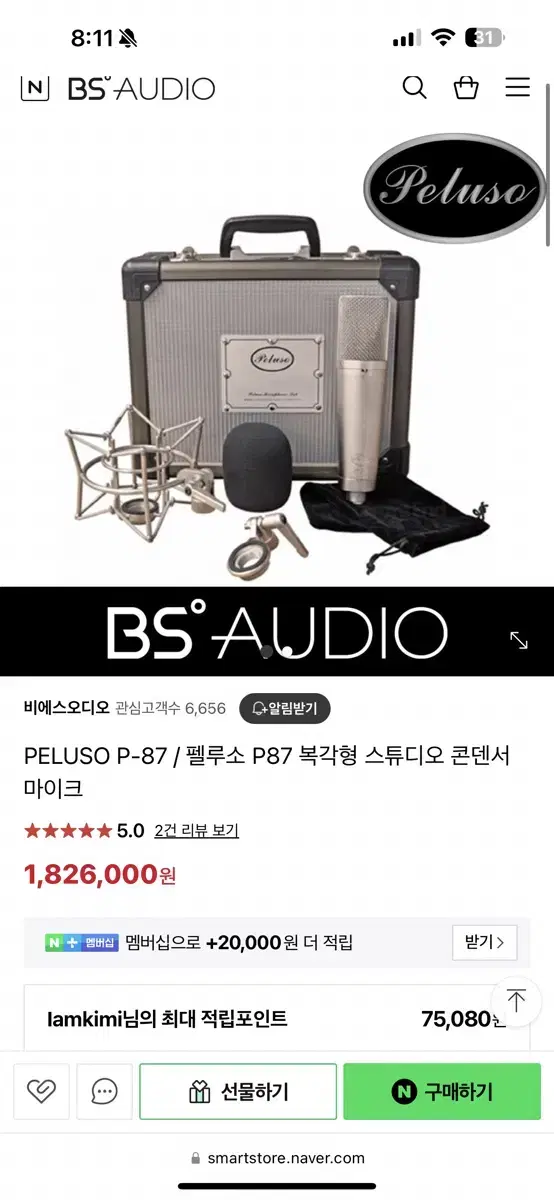 PELUSO P-87 | 펠루소 P87 복각형 스튜디오 콘덴서 마이크