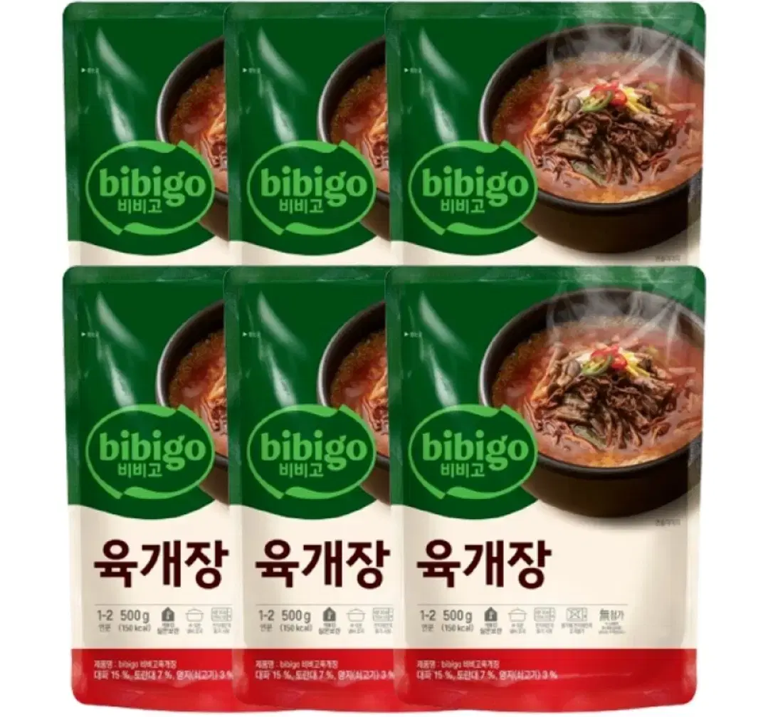 [무료배송] 비비고 육개장 500g 6봉