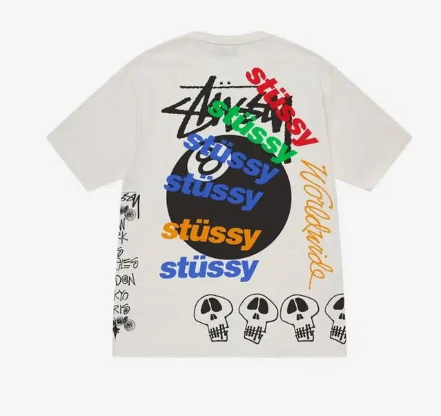 스투시 stussy  남성 반팔티셔츠 XL사이즈 테스트 스트라이크 새상품