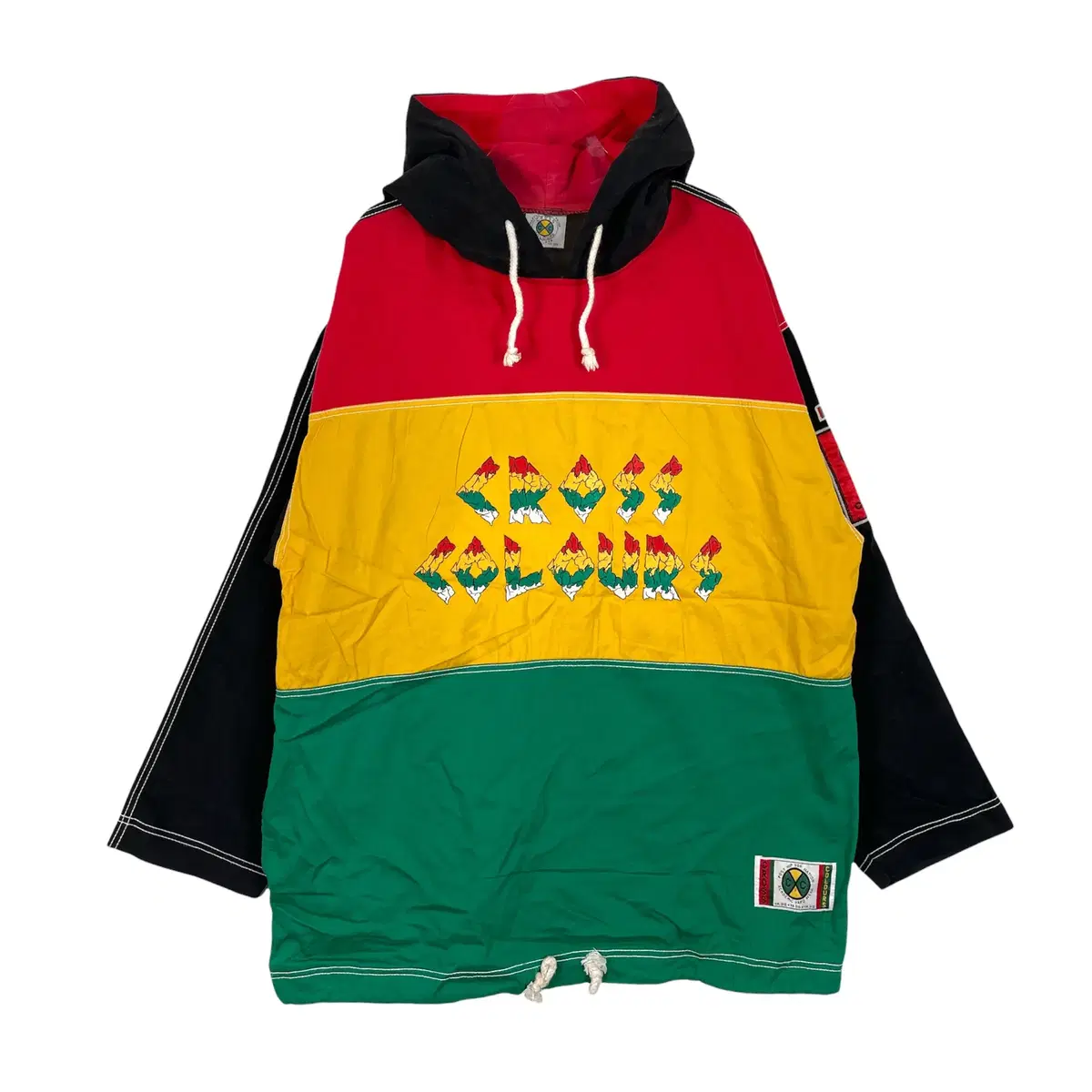 90s cross colors cross colors colorblocked hoodie