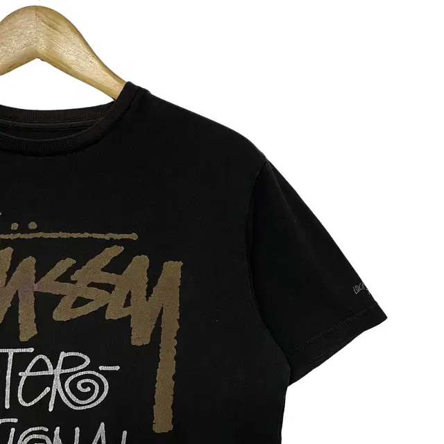 스투시 Stussy 00s 트라이브 브라운 로고 반팔 티셔츠