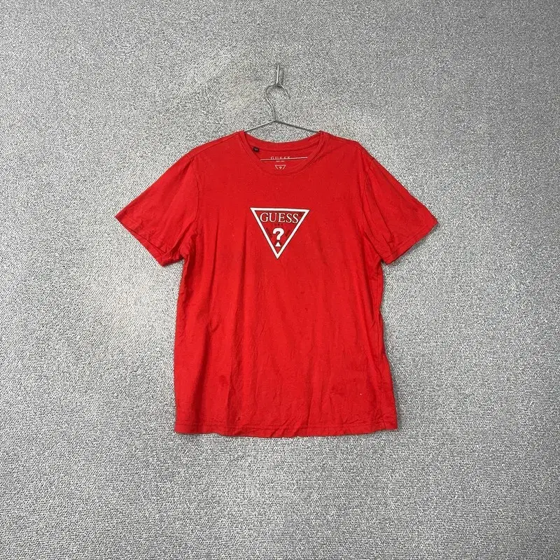 GUESS Logo Red Vahn Short Sleeve Tee XL