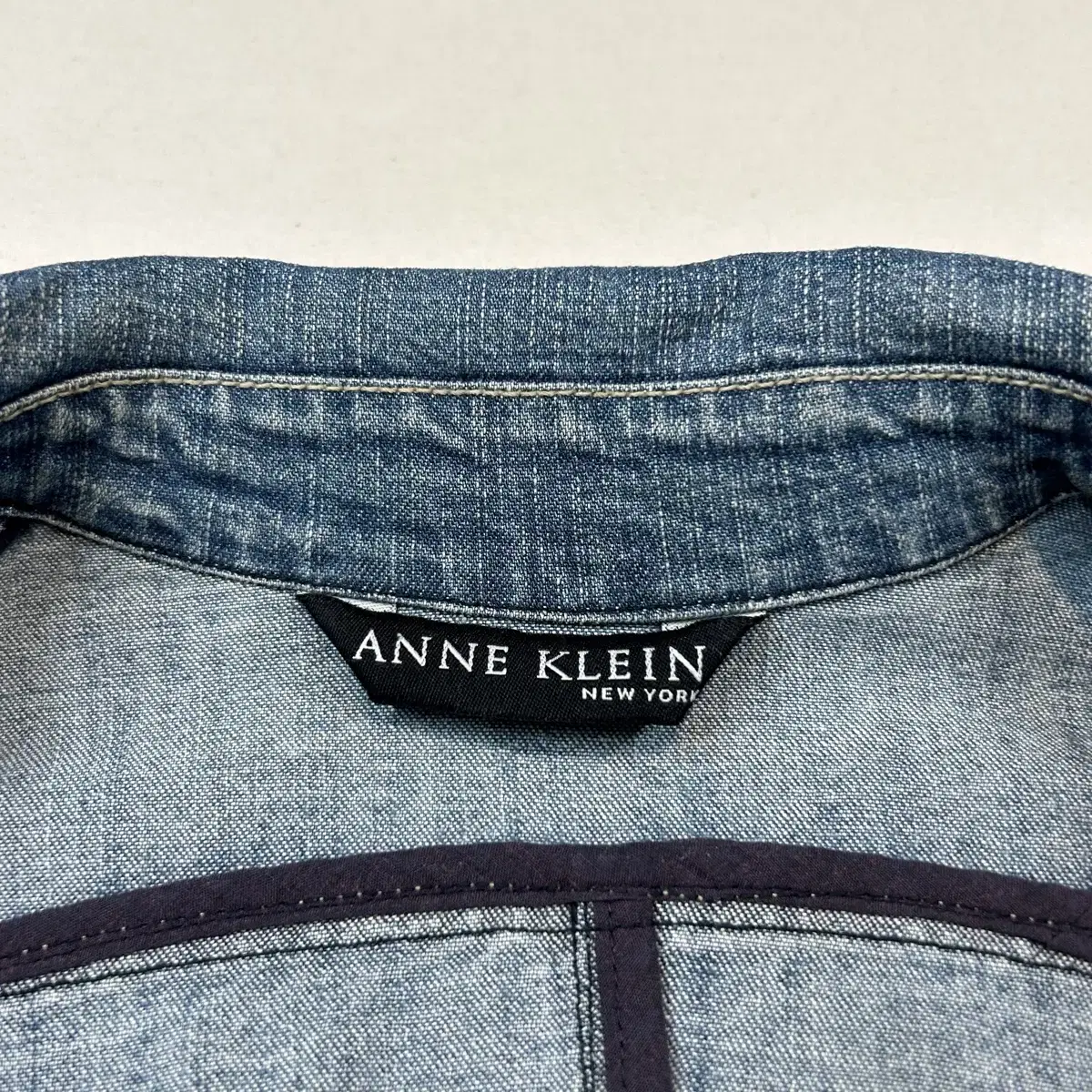 여S) 앤 클라인 anne klein 데님 청 자켓