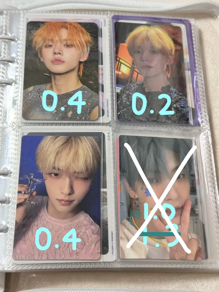 Tubatu txt temptation freefall alsobin yeonjun photocard