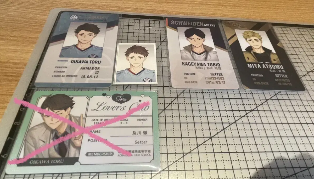 Haikyuu Student Card Rimumu,Kageyama,Oikawa,Atsumu,WTS