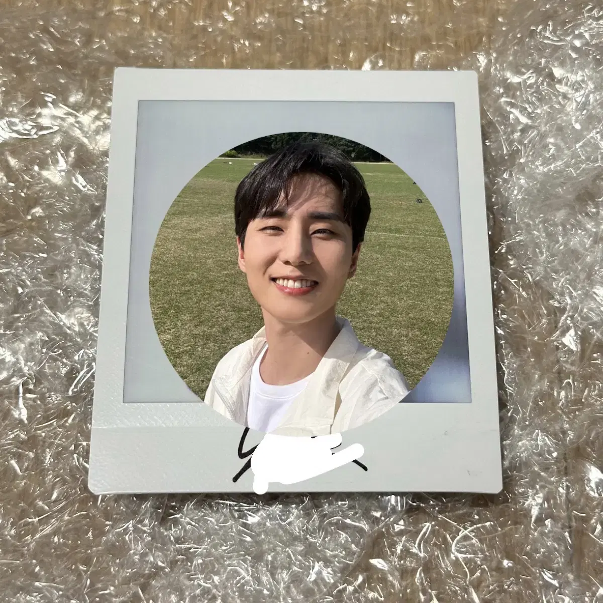 Day 6 Young K polaroid sign polaroid